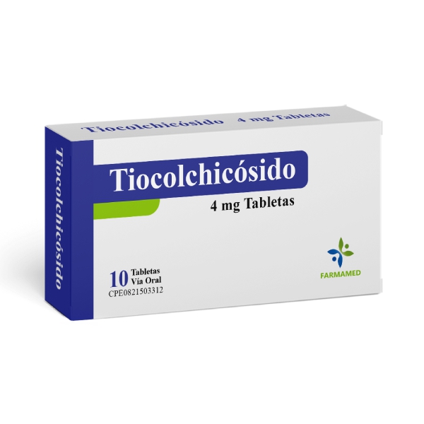 Tiocolchicósido 4mg x 10 Tabletas - Farmamed