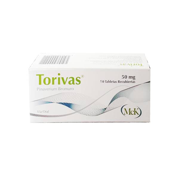 Torivas Bromuro de Pinaverio 50mg x 10 Tabletas - MCK