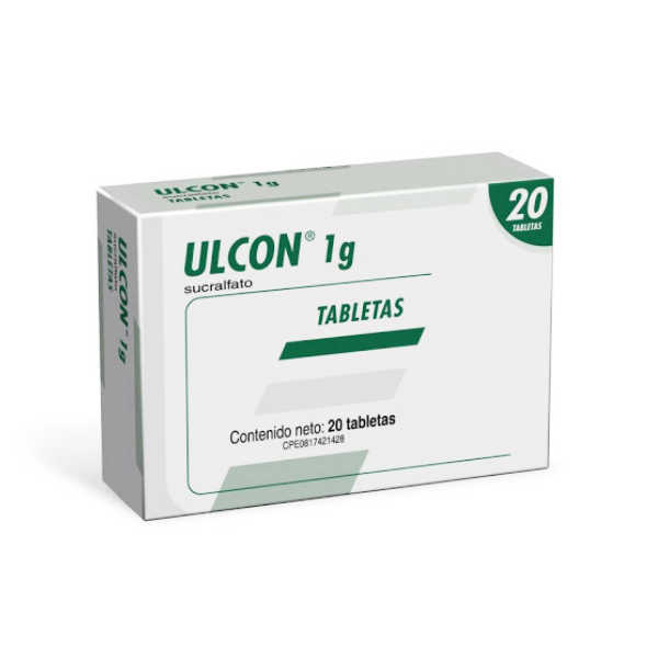Ulcon Sucralfato 1Gr x 20 Tabletas - Farma