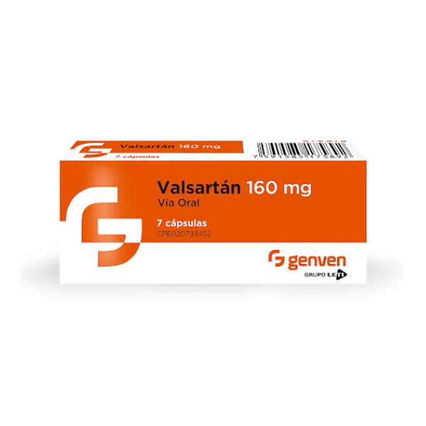 Valsartán 160mg x 7 Cápsulas - Genven