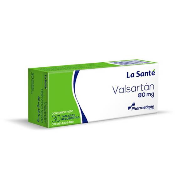 Valsartán 80mg x 30 Tabletas - La Santé