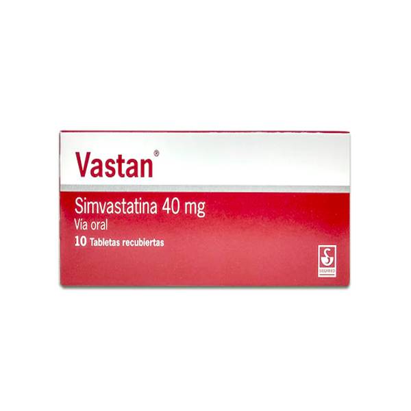 Vastan Simvastatina 40mg x 10 Tabletas - Siegfried