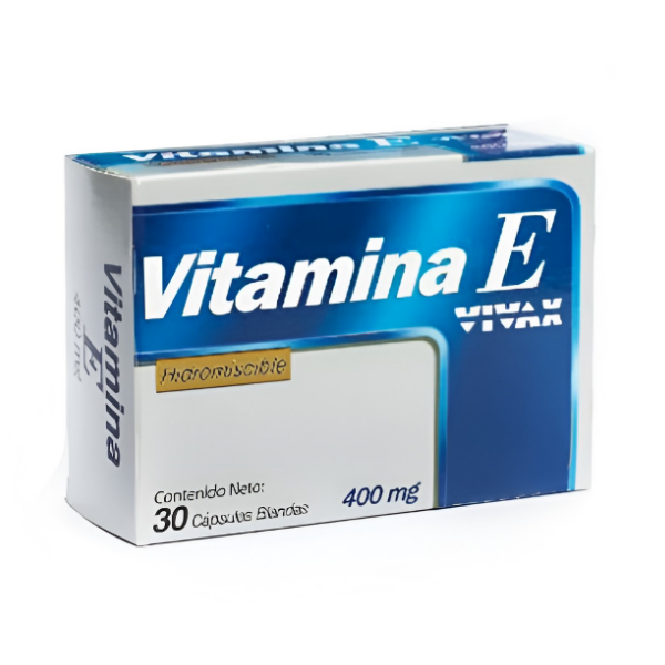 Vitamina E 400mg x 30 Cápsulas Blandas Vivax