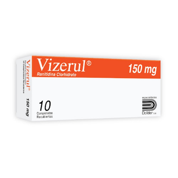 Vizerul Ranitidina 150mg x 10 Comprimidos - Dollder