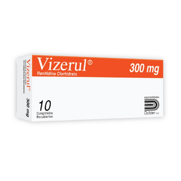 Vizerul Ranitidina 300mg x 10 Comprimidos - Dollder