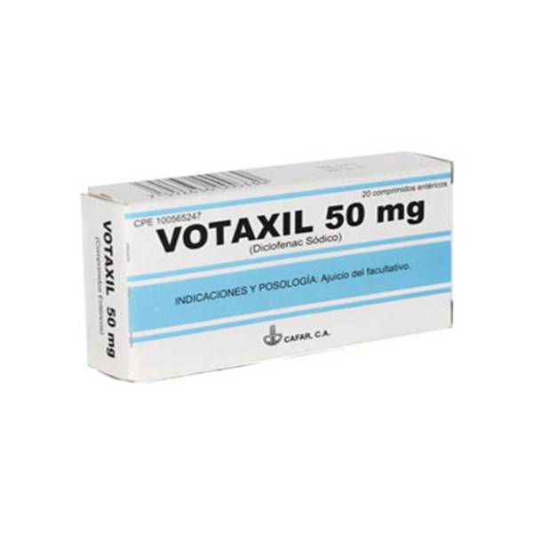 Votaxil Diclofenac Sódico 50mg x 20 Comprimidos - Cafar