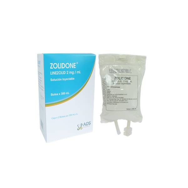 Zolidone Linezolid Solución Inyectable 2mg/300ml (Bolsa) - ADS Pharma