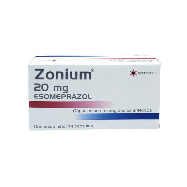 Zonium Esomeprazol 20mg x 14 Cápsulas - Biotech