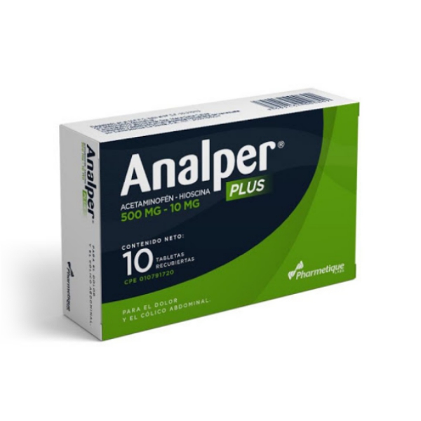 Analper Plus Acetaminofén+Butilbromuro De Hioscina x 10 Tabletas - La Santé