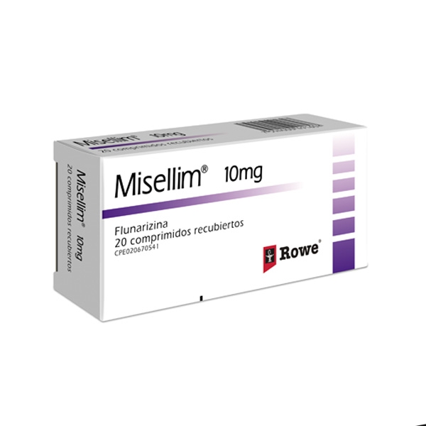 Misellin Flunarizina 10mg x 20 Comprimidos - Rowe