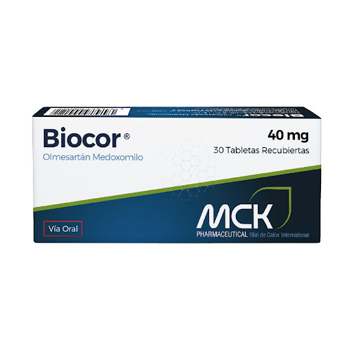Biocor Olmesartán 40mg x 30 Tabletas - Mck