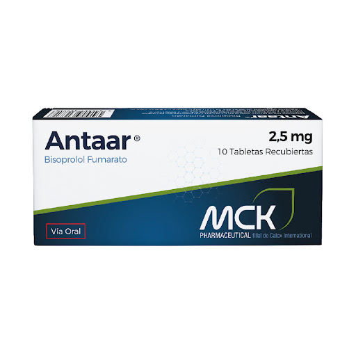 Antaar Bisoprolol 2,5mg x 10 Tabletas - MCK