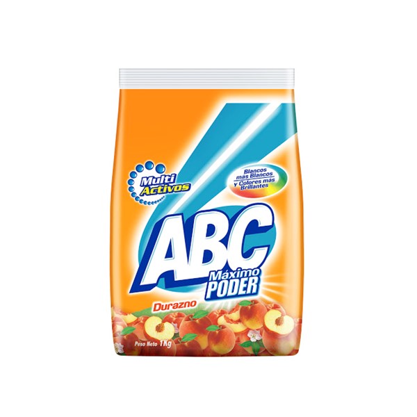 ABC Detergente En Polvo Durazno 1Kg