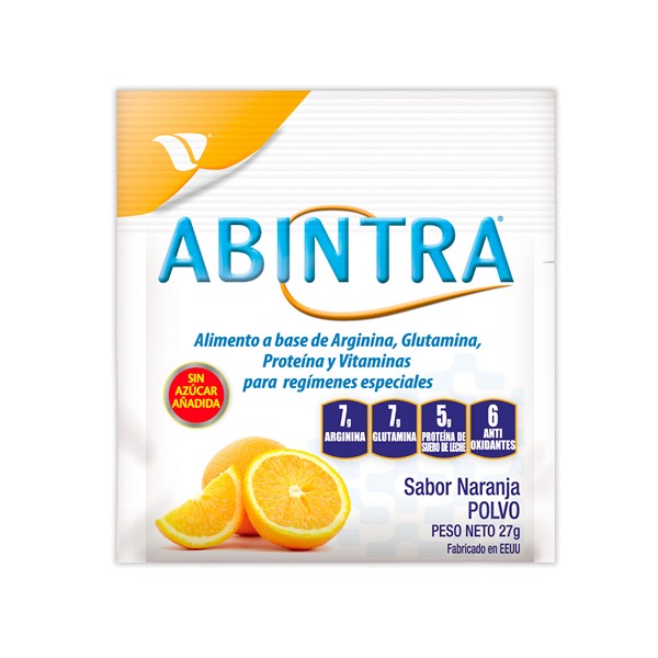 Abintra Alimento En Polvo Naranja Sobre 27g