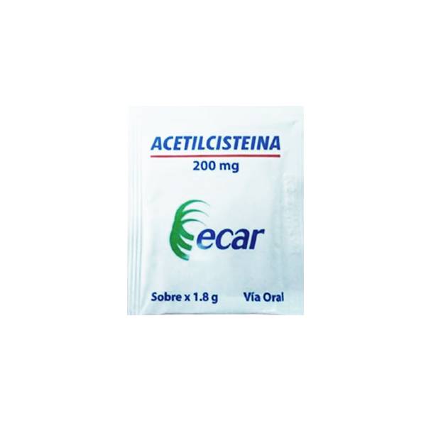 Acetilcisteina Sobre 200mg x 1.8gr - Ecar
