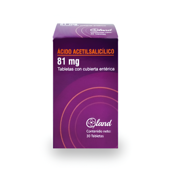 Ácido Acetilsalicílico 81mg x 30 Tabletas - Land - Farmadon - La ...