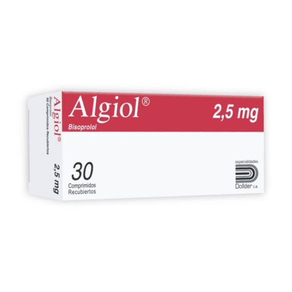 Algiol Bisoprolol 2.5mg x 30 Tabletas - Dollder