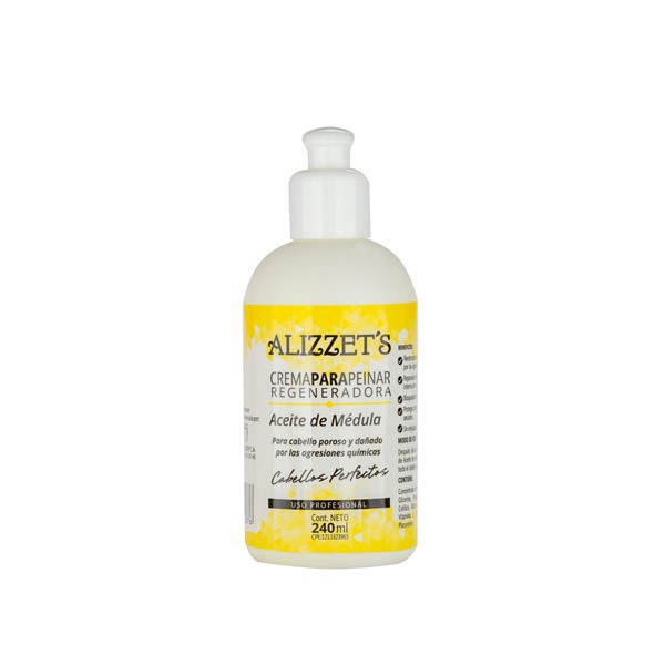 Alizzet's Crema De Peinar Sin Sal Aceite De Médula 240ml