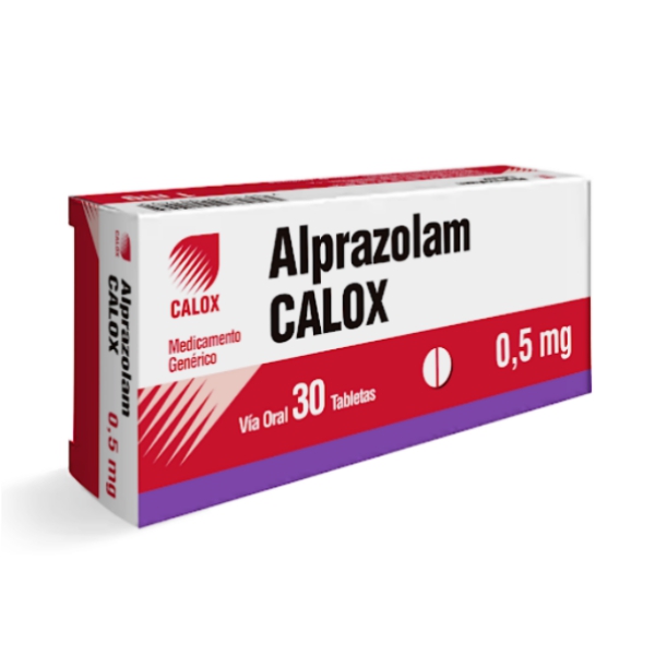 Alprazolam 0.5mg x 30 Tabletas - Calox