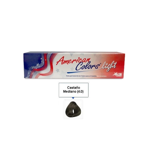 American Colors Light Tinte 4.0 Castaño Mediano 60ml - Imagen 2