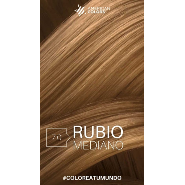 American Colors Light Tinte 7.0 Rubio Mediano 60ml - Imagen 2