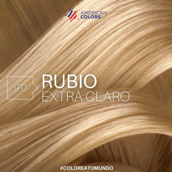 American Colors Light Tinte 9.0 Rubio Extra Claro 60ml - Imagen 2