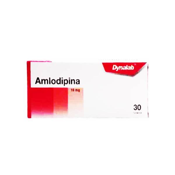 Amlodipina 10mg x 30 Cápsulas - Dynalab