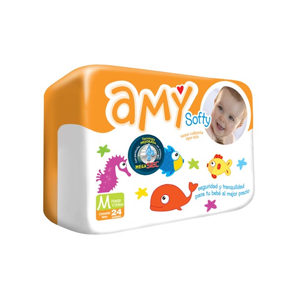 Amy Pañal Talla M x 24 Unidades
