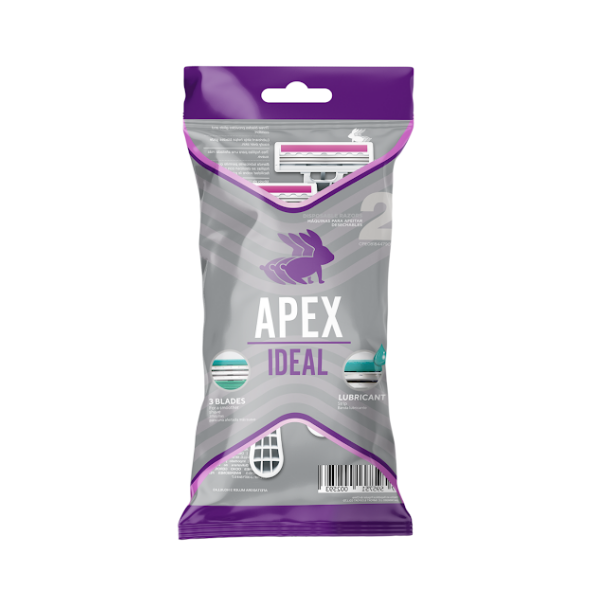 Apex Afeitadora Ideal 3 Hojillas x 2 Unidades