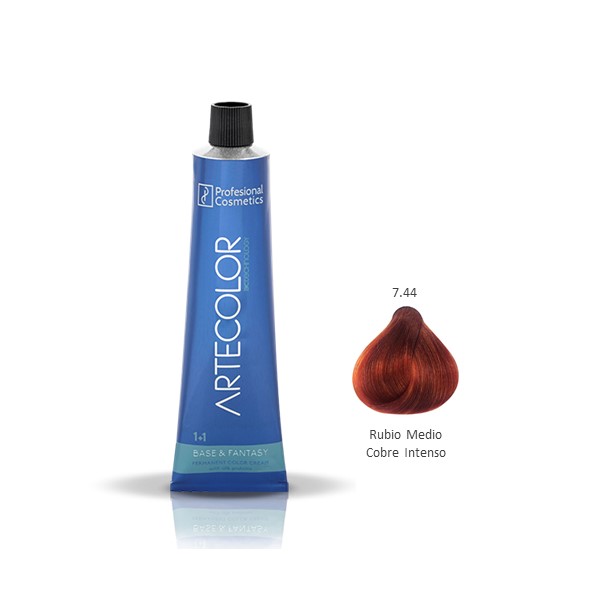 Artecolor Color Tinte 7.44 Rubio Medio Cobre Intenso 60g