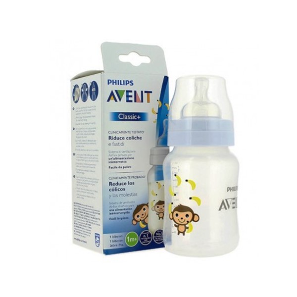 Avent Tetero Anticólicos Mono 260ml 9Oz 1M+