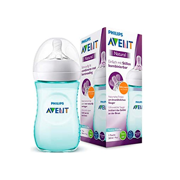 Avent Tetero Natural Verde 260ml 9Oz 1M+