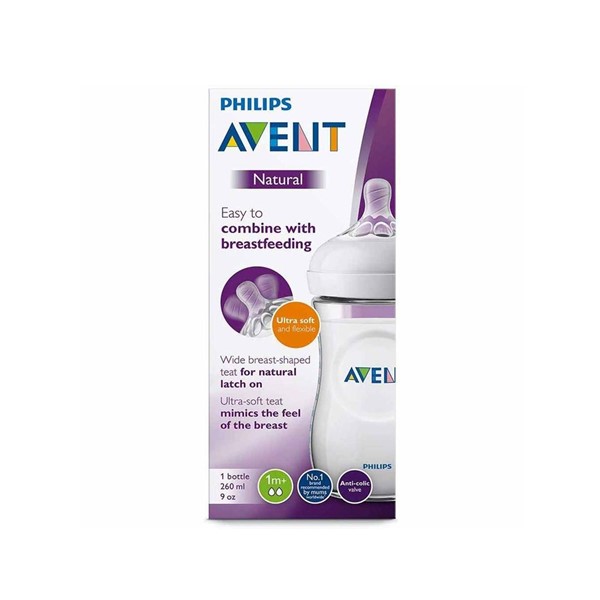 Avent Tetero Natural 260ml 9Oz 1M+