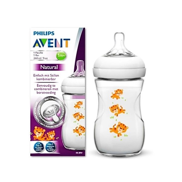Avent Tetero Natural Tigre 260ml 9Oz 1M+