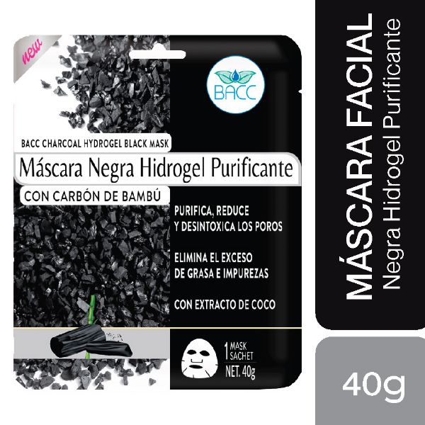 Bacc Máscara Negra Hidrogel 40g