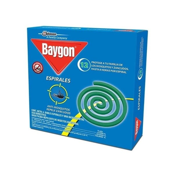 Baygon Espirales Antimosquitos X 12 Unidades