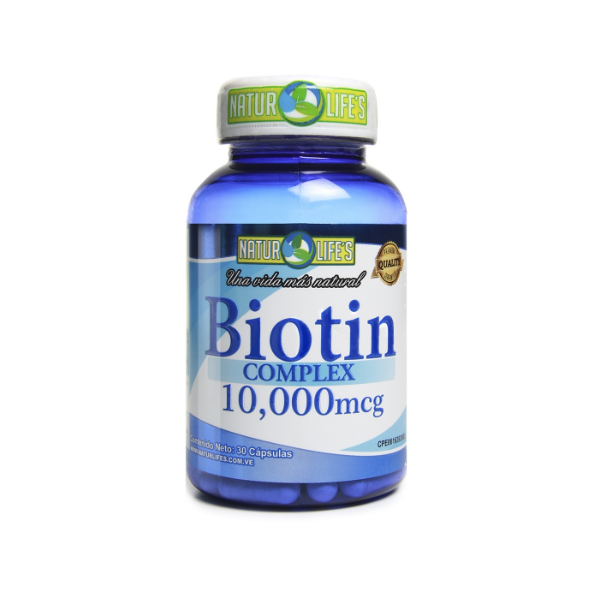 Biotin Complex Biotina 10.000mcg x 30 Cápsulas - Natur Life's