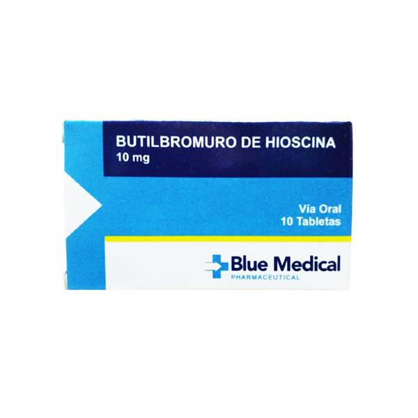 Butilbromuro De Hioscina 10mg x 10 Tabletas - Blue Medical