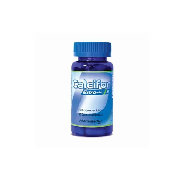 Calcifor Extra Calcio+Vitamina D x 60 Cápsulas - Pharmatech