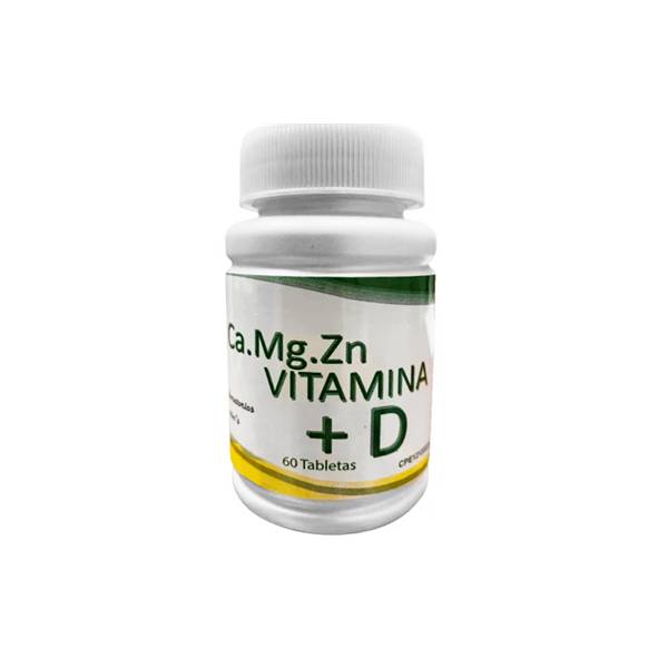 Calcio Magnesio Zinc + Vitamina D x 60 Cápsulas - Baron's