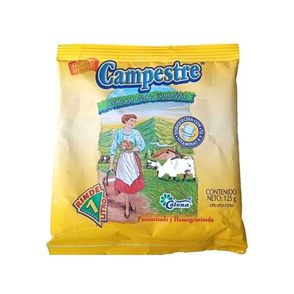 Campestre Leche Completa En Polvo 125g