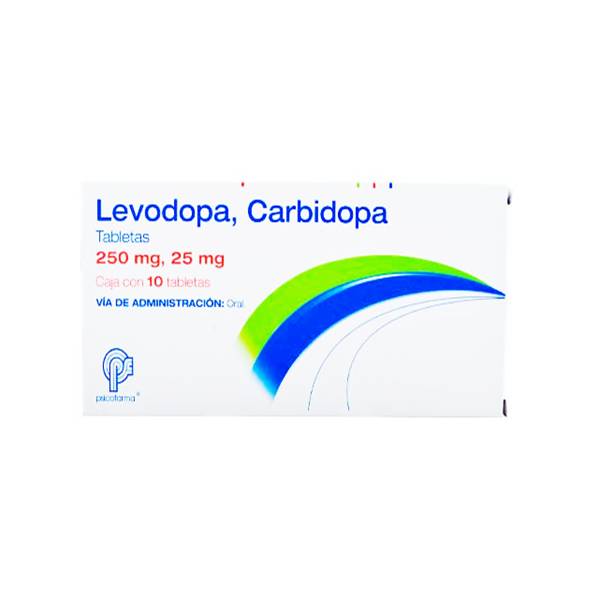 Carbidopa + Levodopa 25mg/250mg x 10 Tabletas Psicofarma Farmadon La Farmacia de la Esquina Carbidopa + Levodopa 25mg/250mg x 10 Tabletas Psicofarma Farmadon La Farmacia de la Esquina