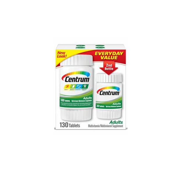 Centrum Adultos Multivitamínico x 130 Tabletas