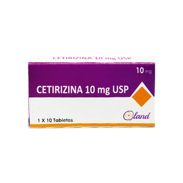 Cetirizina 10mg x 10 Tabletas - Land