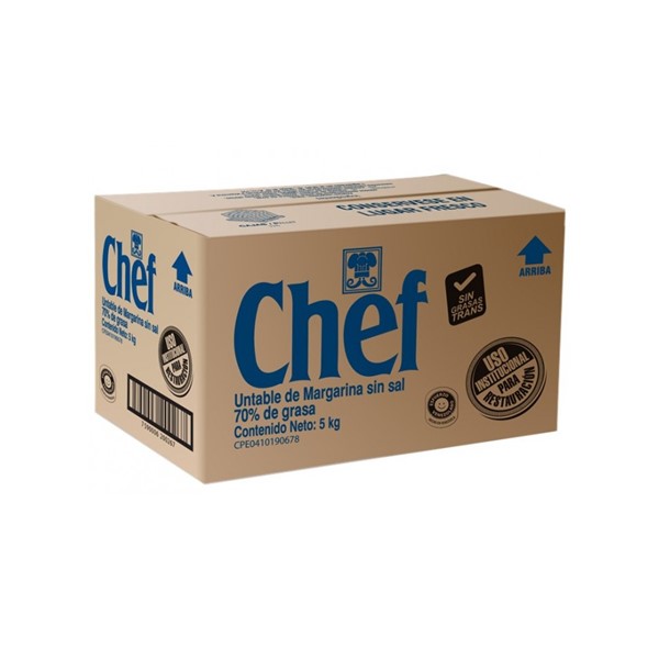 Chef Margarina Sin Sal 5Kg