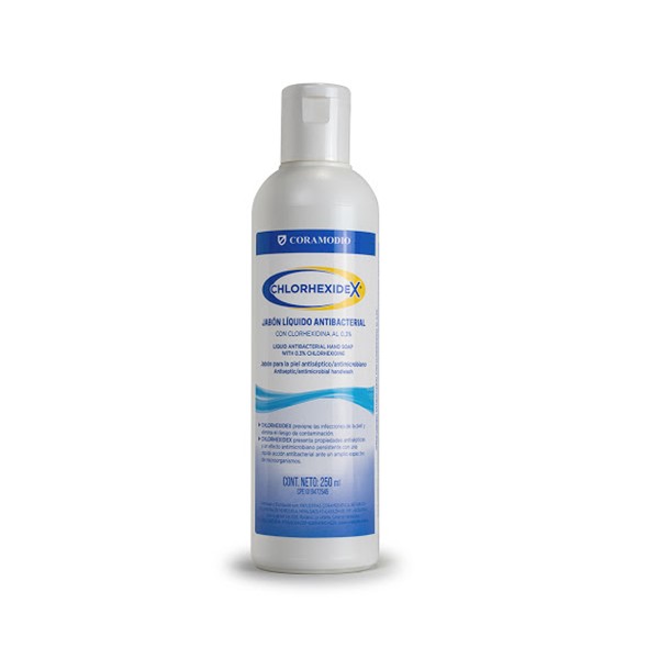 Chlorhexidex Jabón Líquido Con Válvula 250ml Coramodio