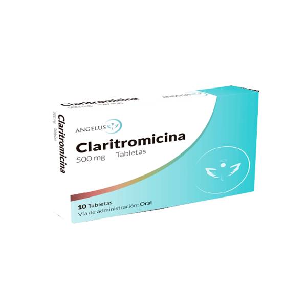 Claritromicina 500mg x 10 Tabletas - Angelus