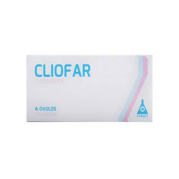 Cliofar Clindamicina 100mg x 6 Óvulos - Farqui