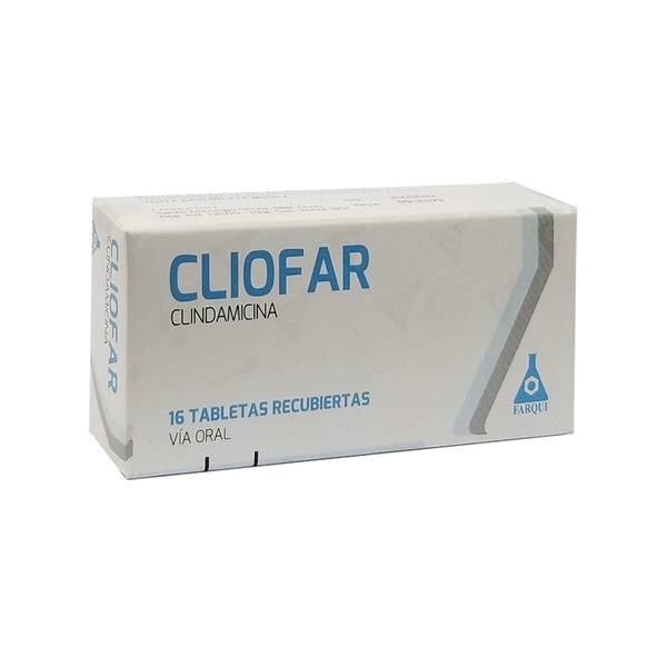 Cliofar Clindamicina 300mg x 16 Tabletas Vaginales - Farqui