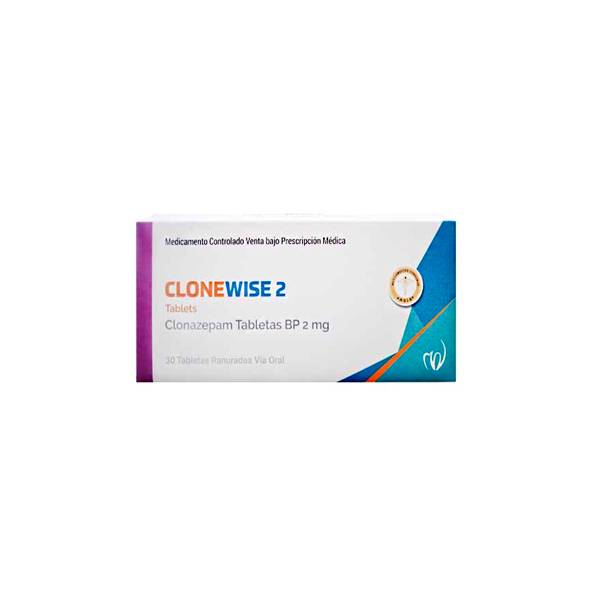 Clonewise Clonazepam 2mg x 30 Comprimidos - Medwise